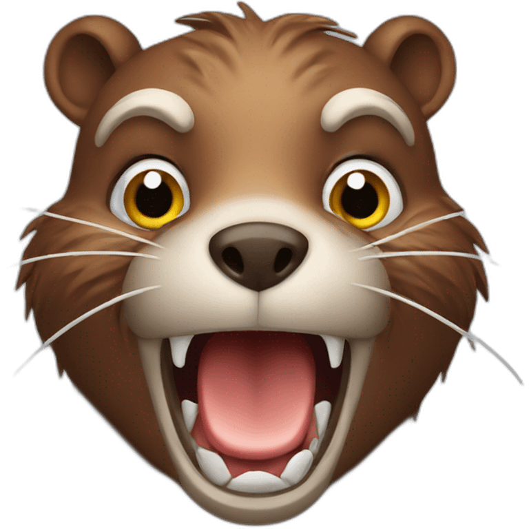 beaver scared emoji