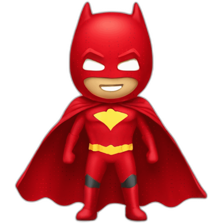 red superhero cape emoji