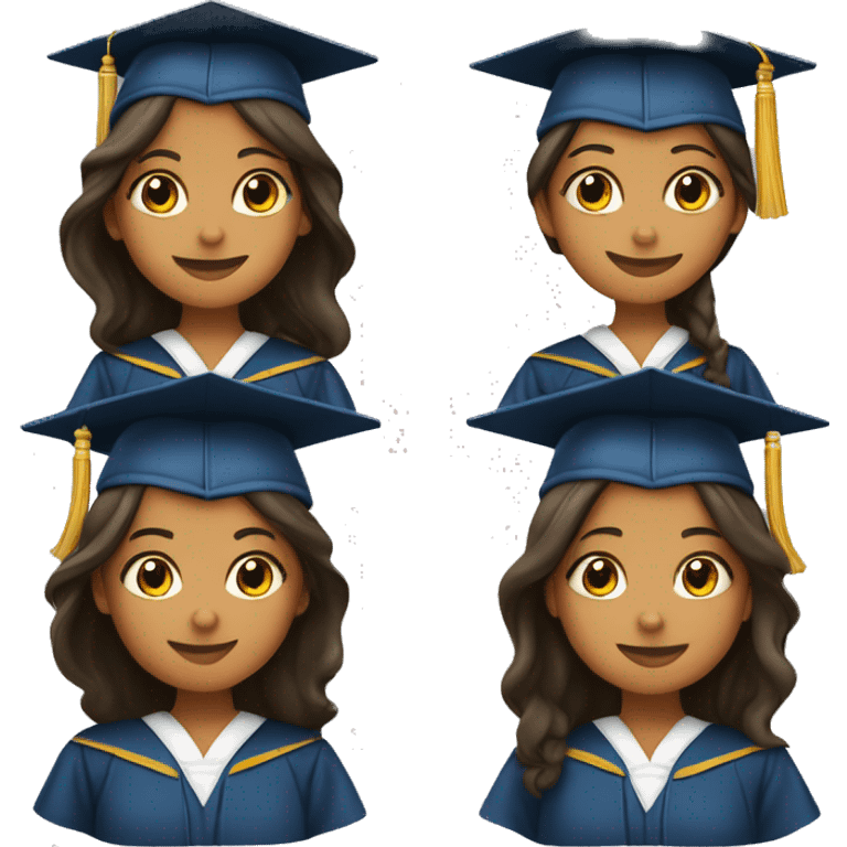 Emoji de niña graduada emoji