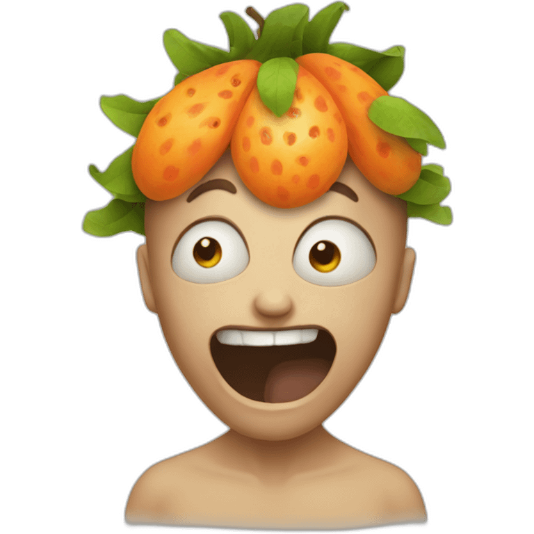 Ugly fruit emoji