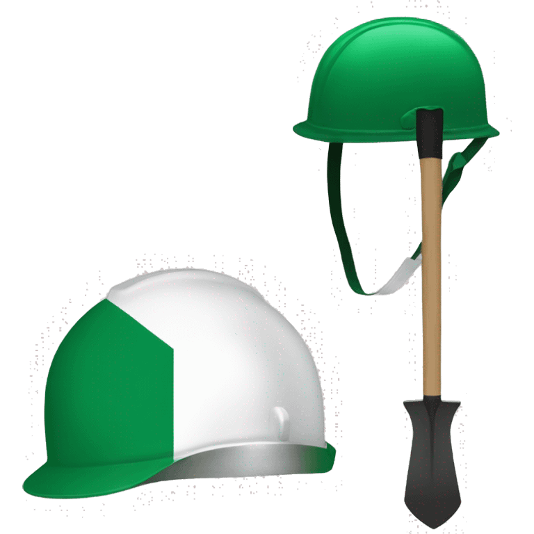 nigeria flag gardener helmet emoji