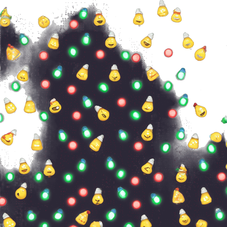 Christmas lights emoji