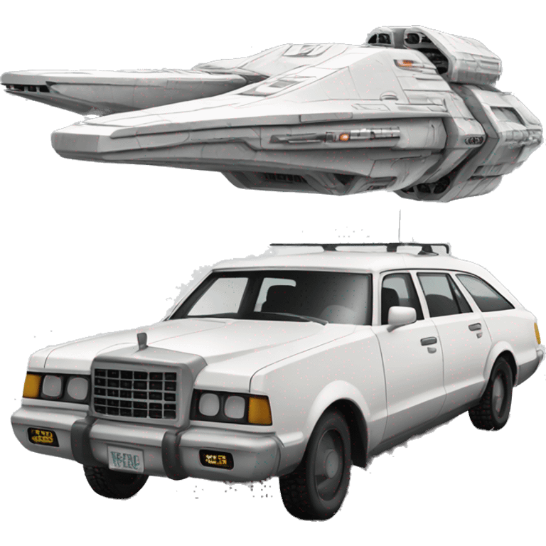 Car.Star Wars imperial cruiser.  emoji