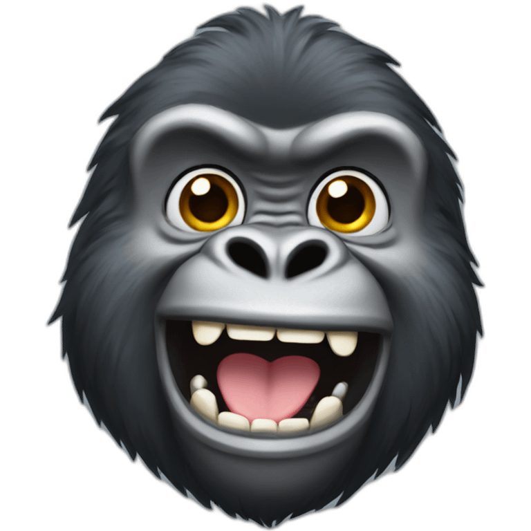 happy gorilla emoji