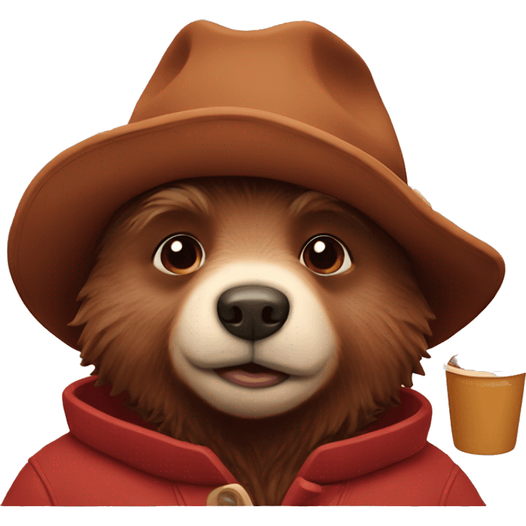 Paddington with cocoa emoji