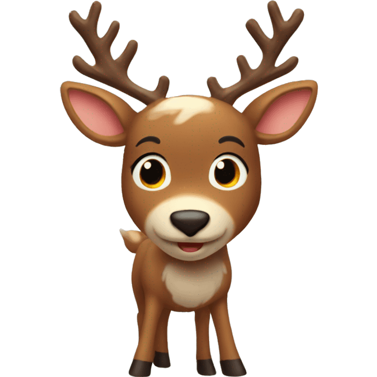 rudolph happy and cute emoji