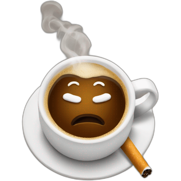 coffee with cigarettes emoji