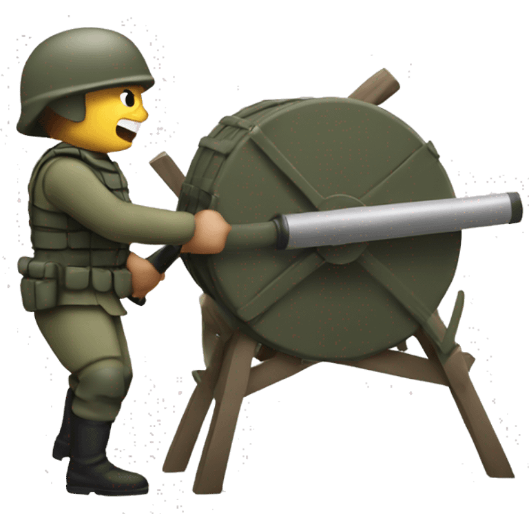 soldiers with battering ram  emoji