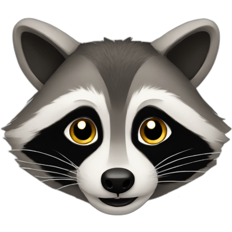 Surfine racoon emoji