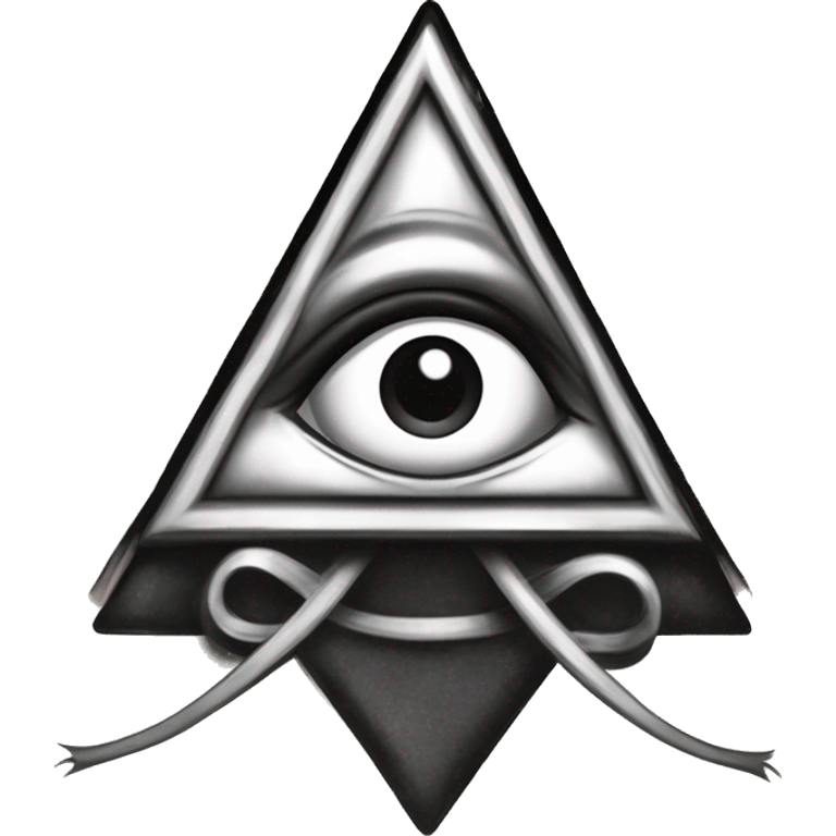 Draw an masonic "all-seeing eye" as 1930s-character design like “Rubber hose animation” such as Betty Boop, Looney Tunes Bosko, Cuphead video game; inspired on Fleischer Studios, Talkartoons or Steamboat Willie emoji