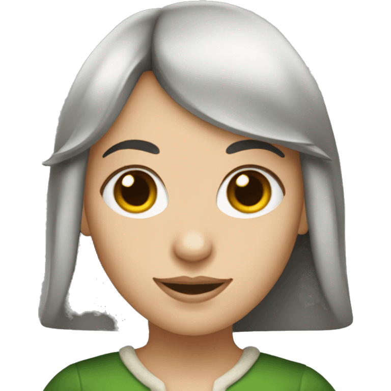 white-woman-with-dark-hair-and-bangs elf emoji