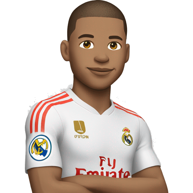 Mbappe con la camisa del Madrid  emoji