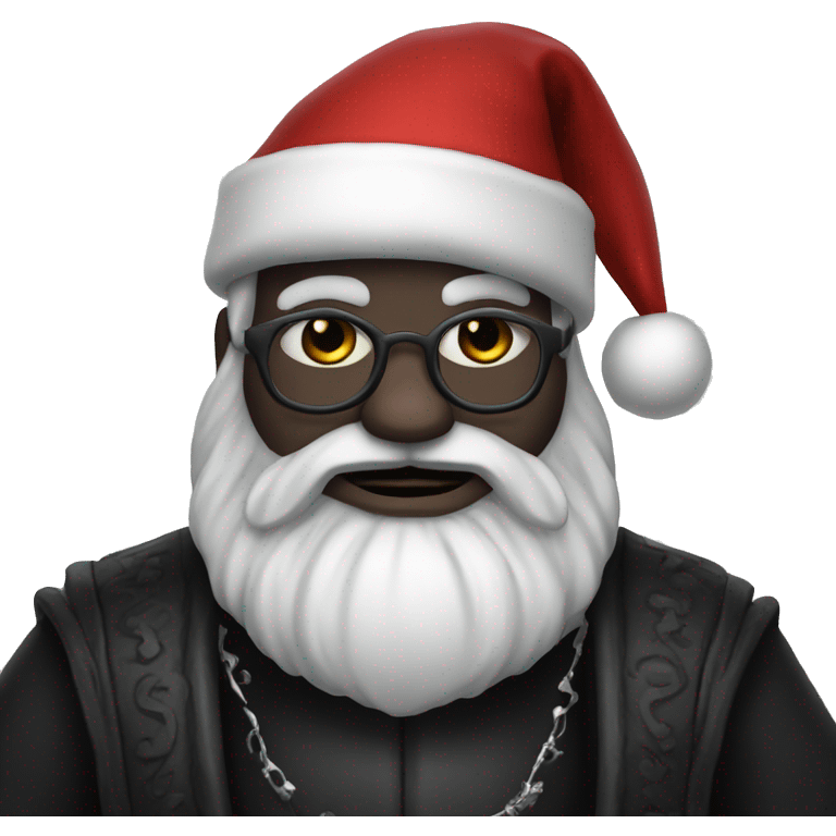 Goth santa claus  emoji