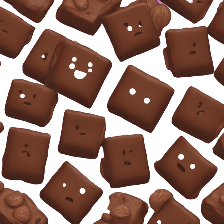 Brownie chocolate  emoji