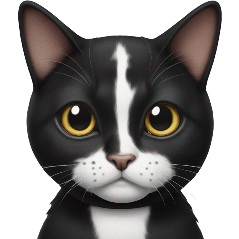 Tuxedo cat stinky emoji