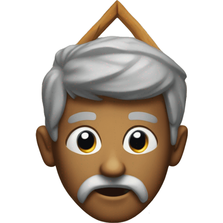 create a rhombus shaped character that looks old emoji