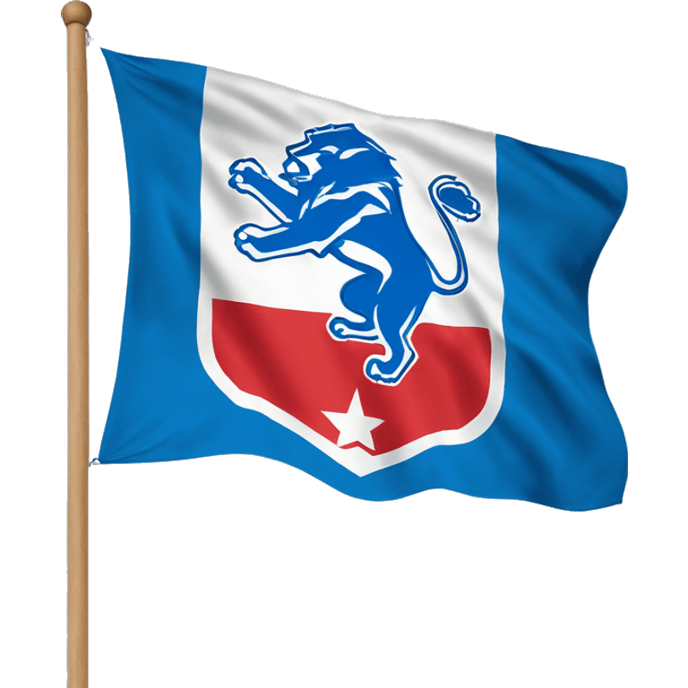 Detroit Lions flag emoji