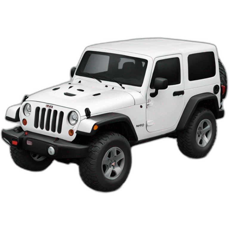 White Jeep rubicon emoji