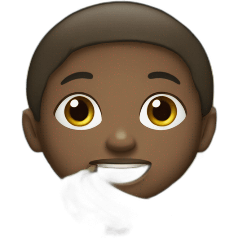 Africain qui mange banane emoji