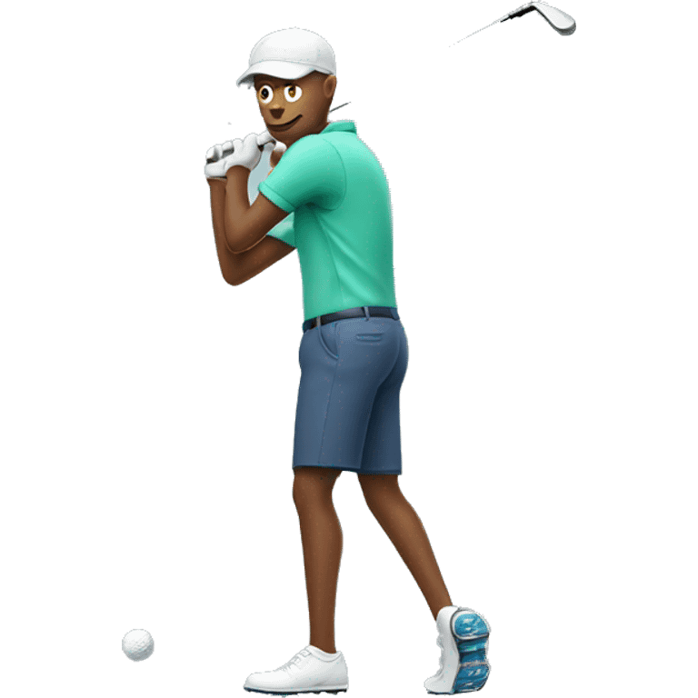 Man with a golf club  emoji