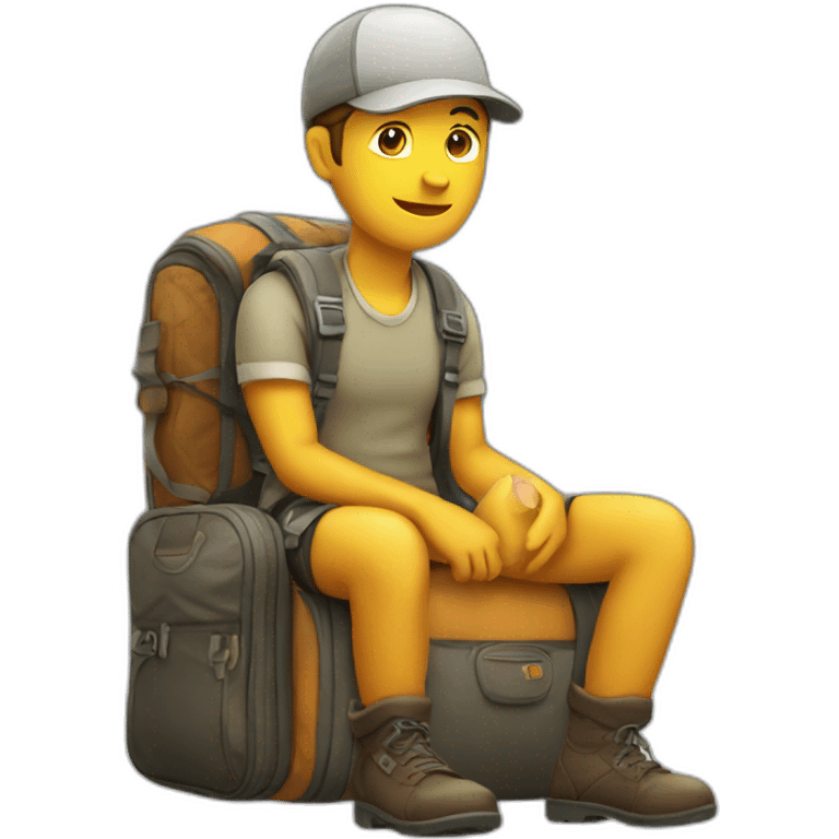 traveler-sitting emoji