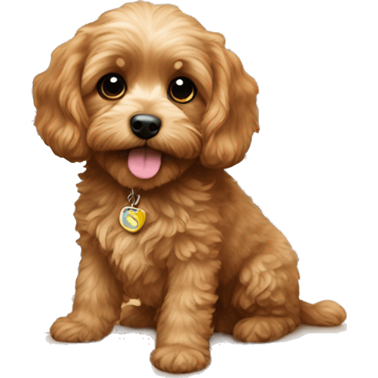 Cavapoo and unboxing gifts emoji