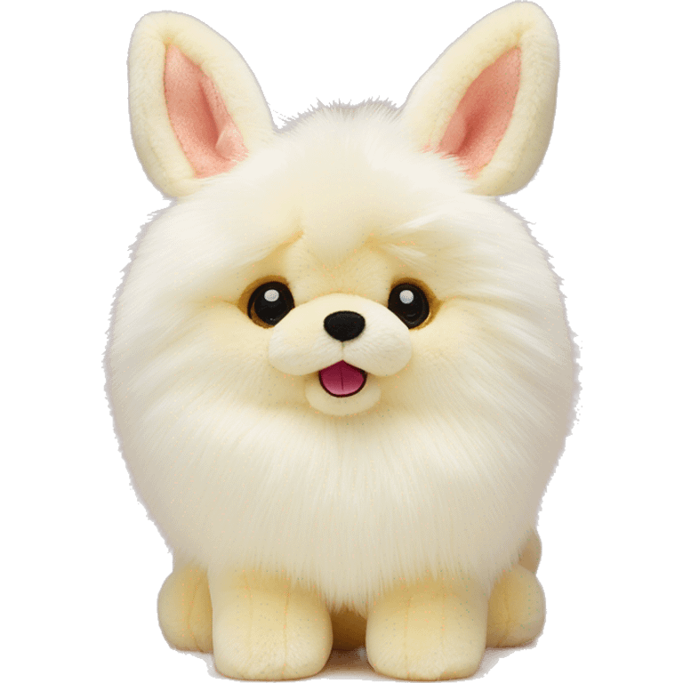 Blossom cream bunny Jellycat Pomeranian  emoji