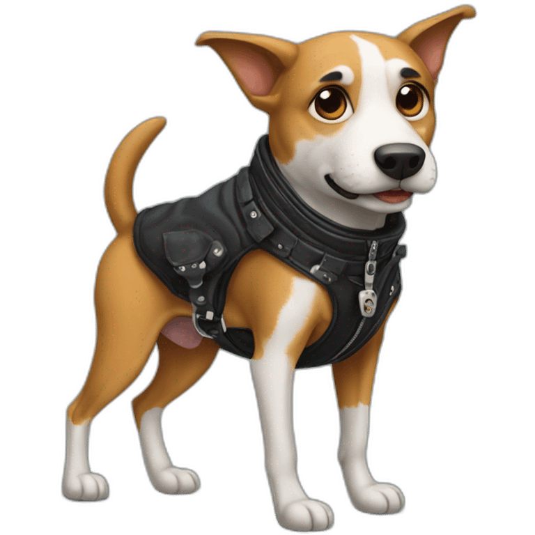 Street dogs as biker emoji