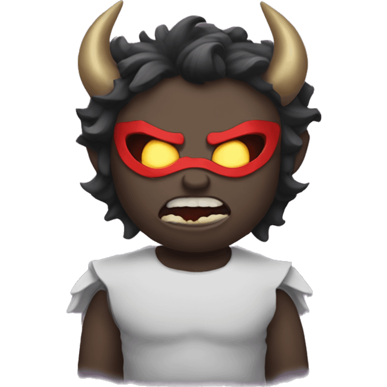 Demon with halo emoji