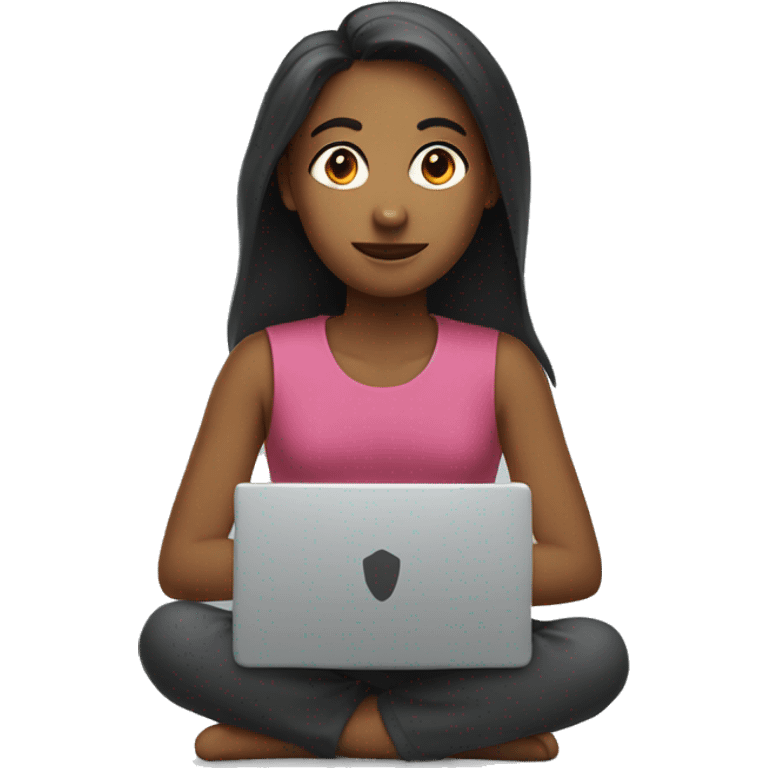 Human with laptop girl emoji