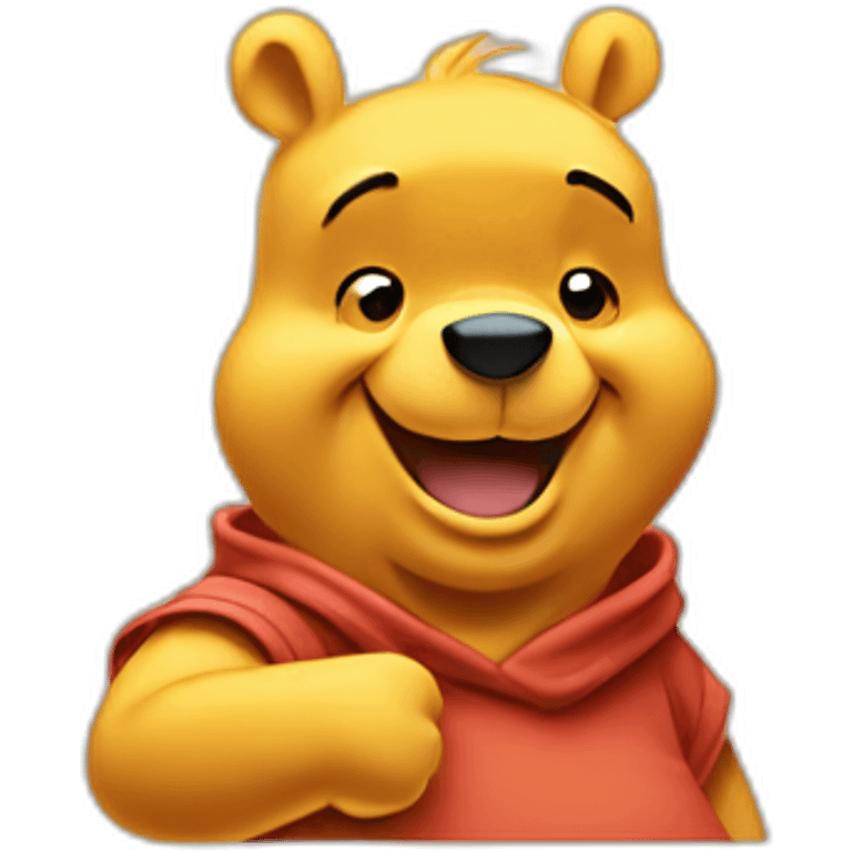 Winnie the pooh doing a thumbs up emoji