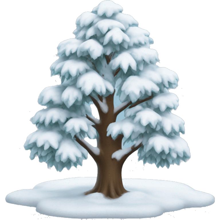 snow tree emoji