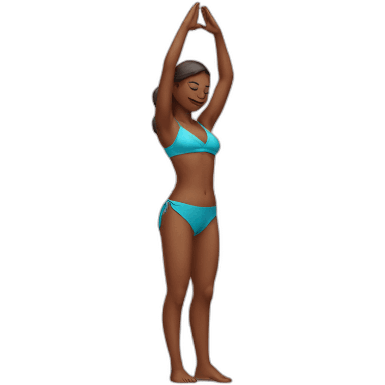 bikini-woman-akarna-utkatasana emoji