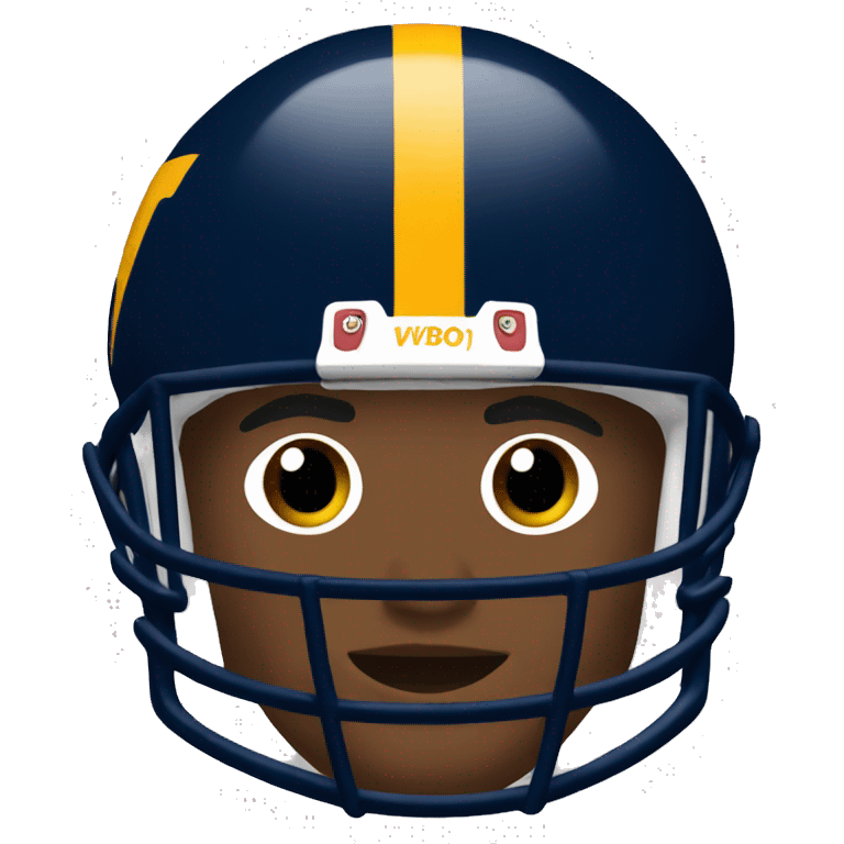 WVU football player  emoji