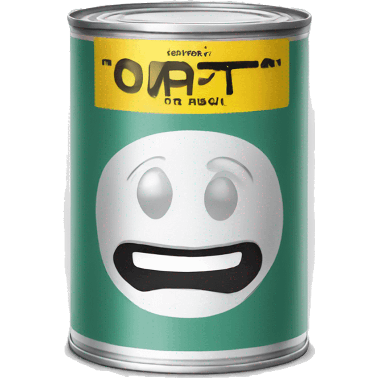 tin can with label emoji