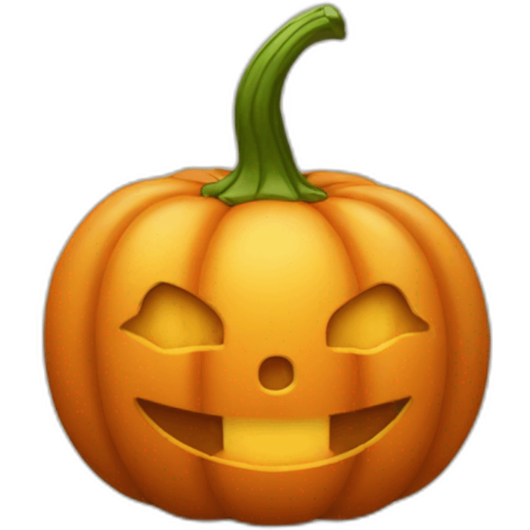 Smiling pumpkin emoji