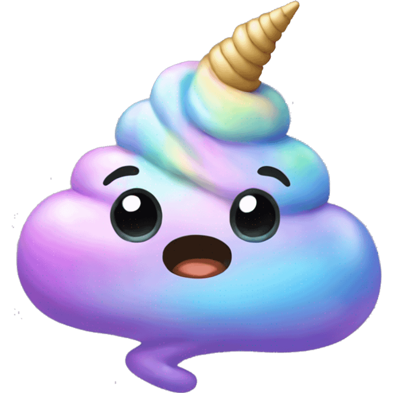 Unicorn poop emoji