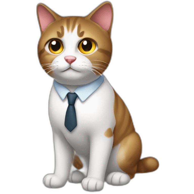 business cat emoji