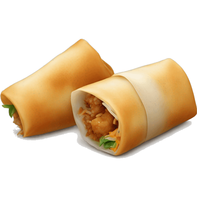 Spring roll smile emoji