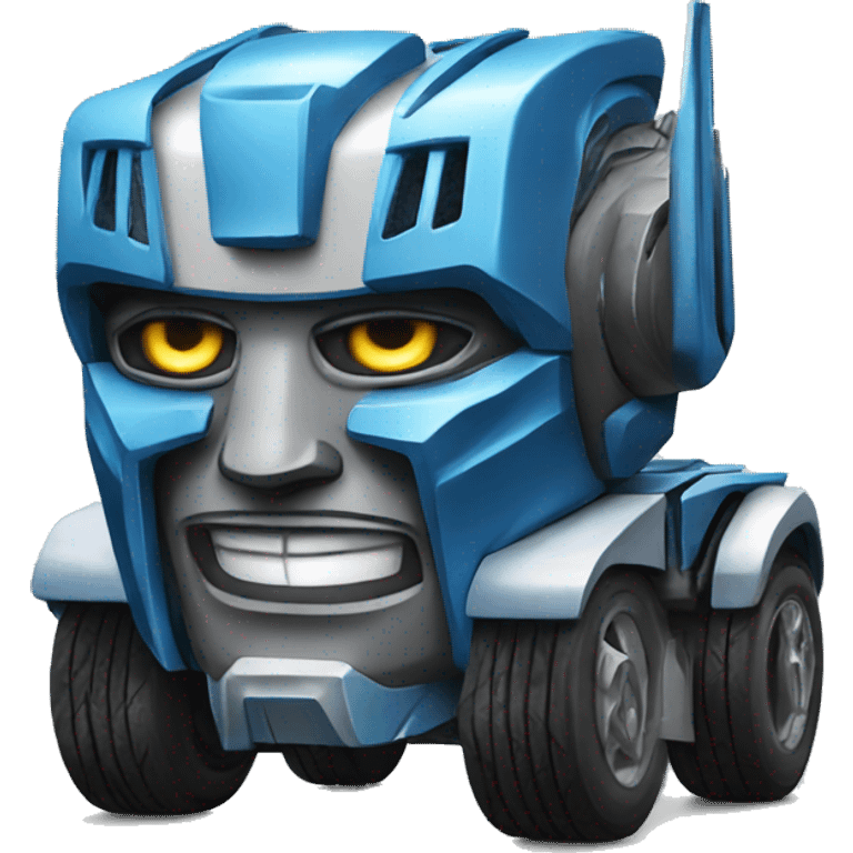 Transformer driving emoji