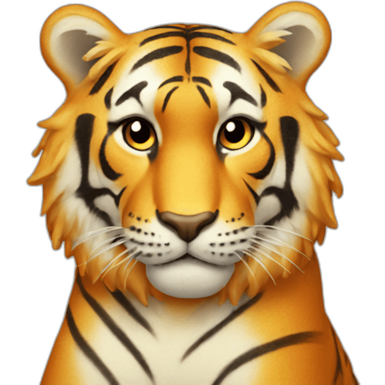 Cheese puff tiger emoji