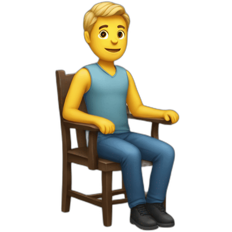 man on a chair emoji