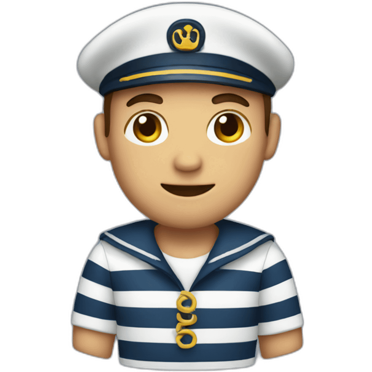 Sailor with stripes emoji