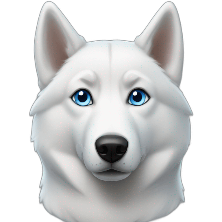 syberian husky blue eyes emoji