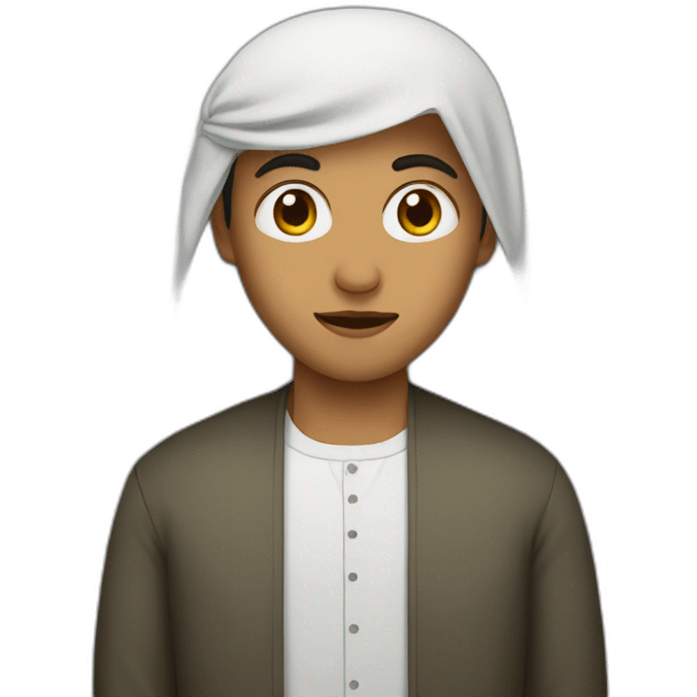 Muslim-with-no-eyes emoji