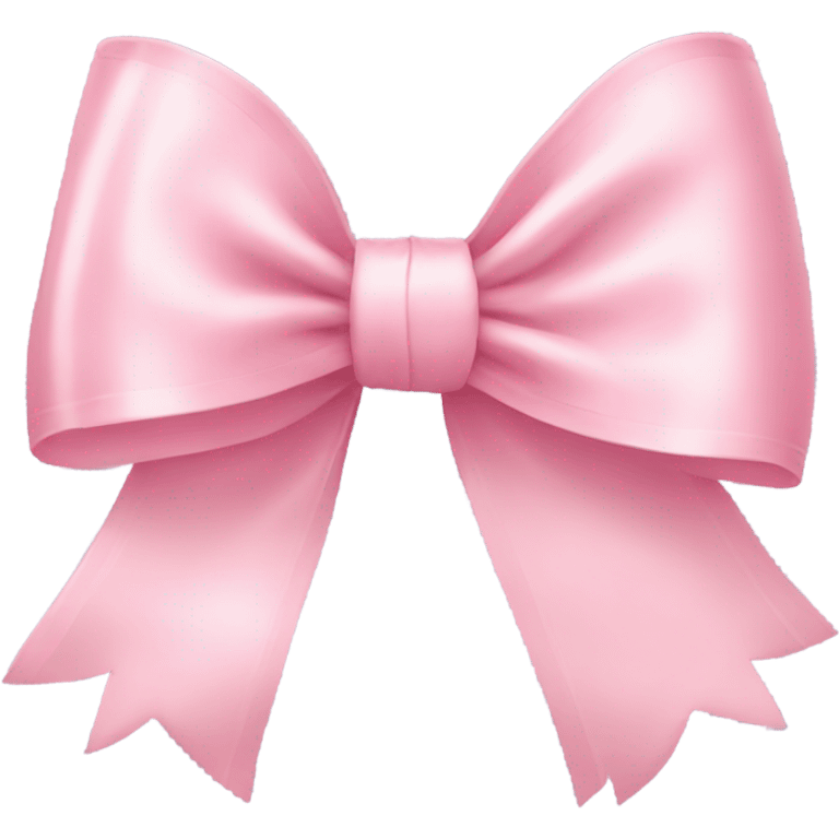 light pink ribbon bow emoji