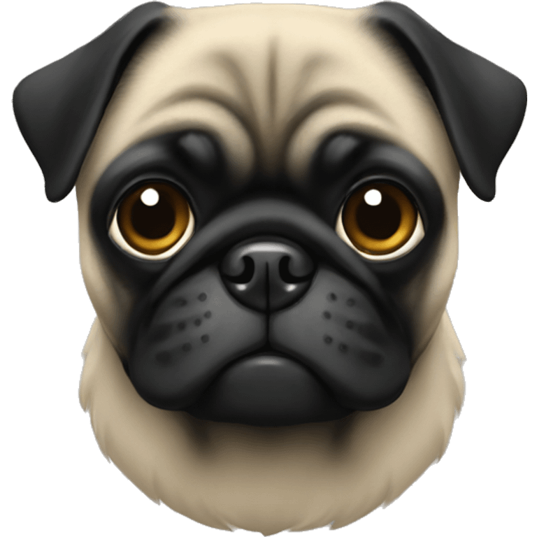 black pug emoji