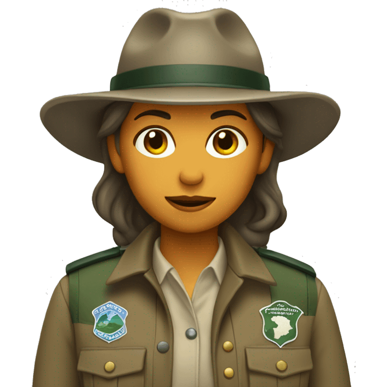 Girl park ranger emoji