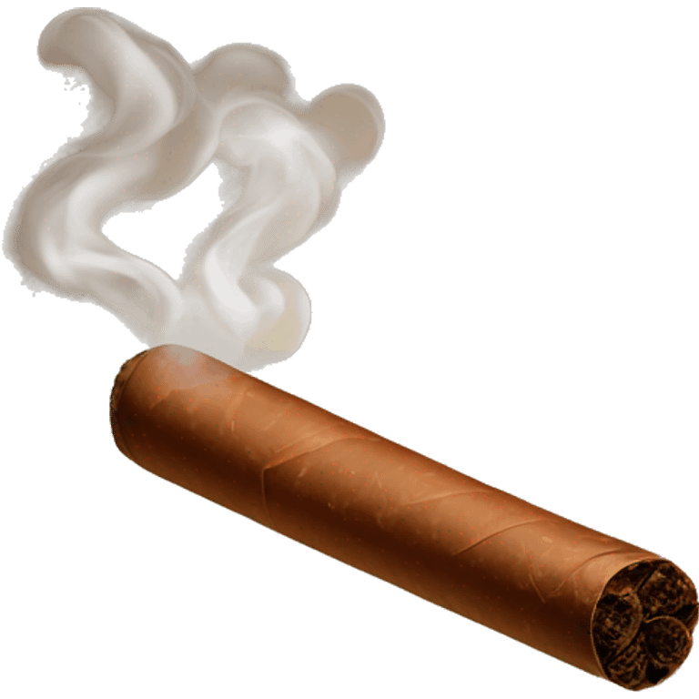 Brown Cigar with Smoke emoji