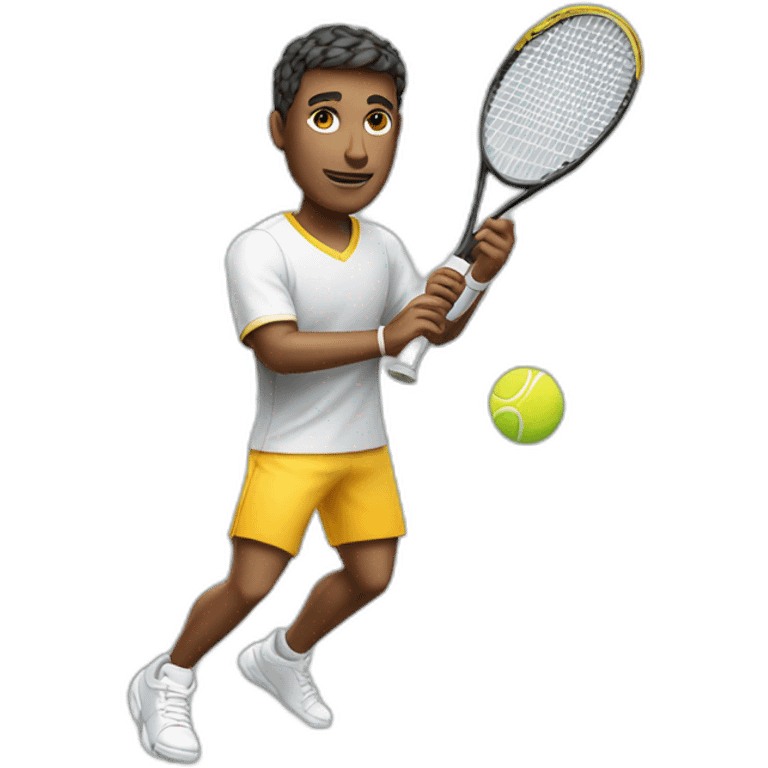 tennis player man with racquet  emoji